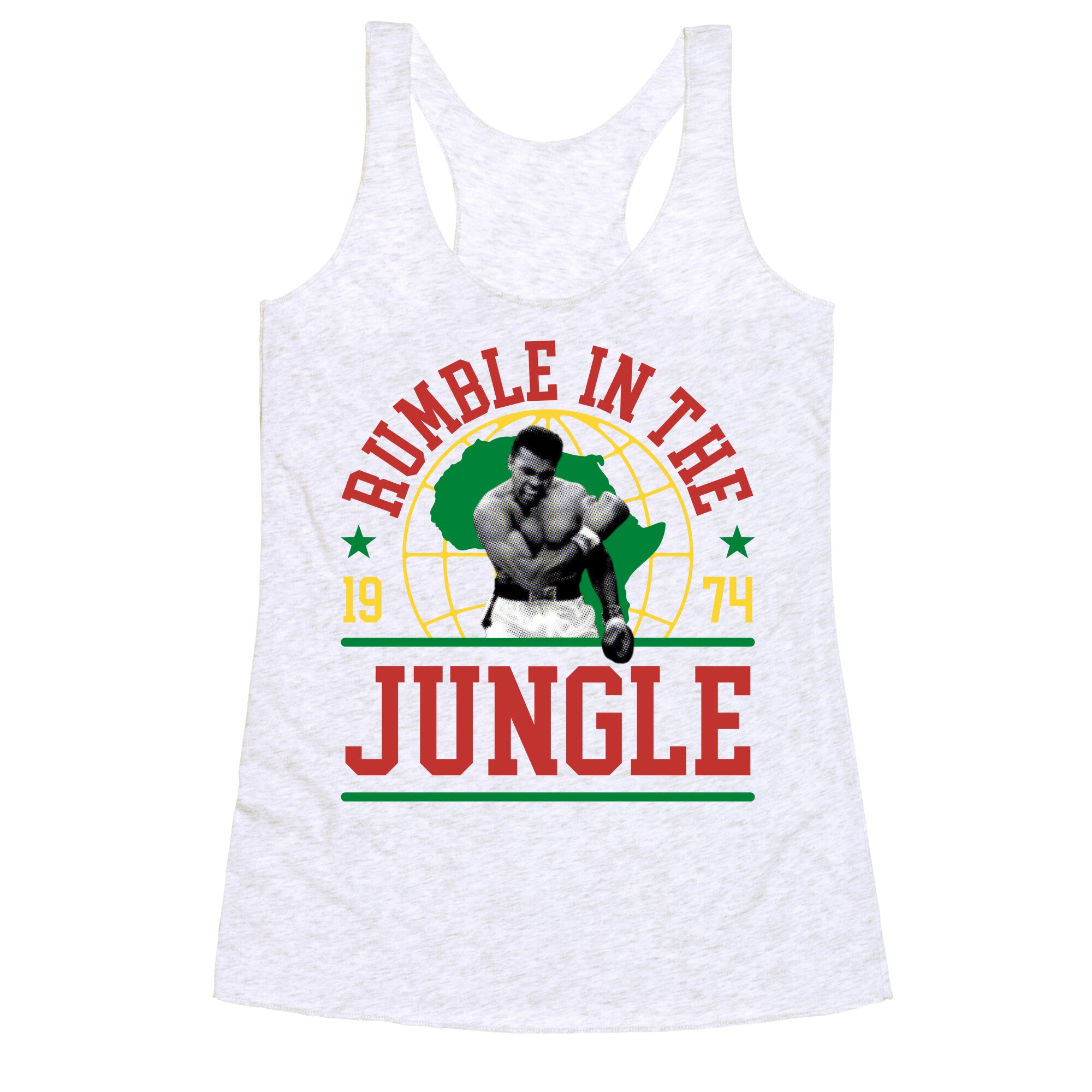 Rumble in the Jungle Racerback Tank